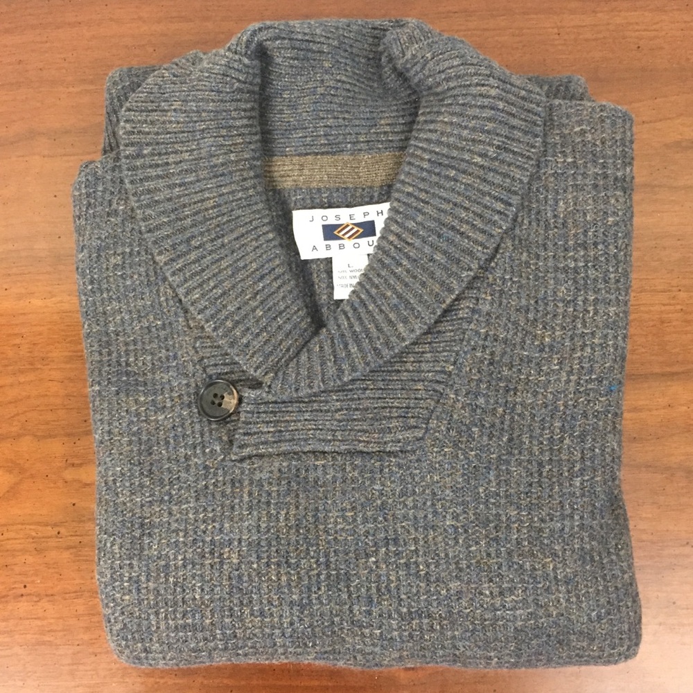 Host Pick  Joseph Abboud  Shawl Collar Sweater L